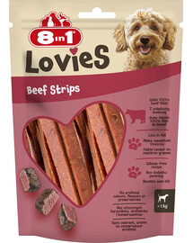 8IN1 Lovies Beef Strips 80g przysmak dla psa z pieczoną wołowiną