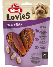 8IN1 Lovies Duck Fillets 80g przysmak dla psa filety z kaczki