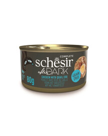 SCHESIR After Dark Vištiena sultinyje su putpelių kiaušiniais, 6 x 80 g, šlapias maistas katėms