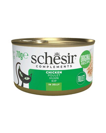 SCHESIR Complements Vištiena želė 6x70 g drėgnas maistas katėms