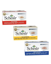 SCHESIR Skonių mišinys želė 12x85 g šlapias maistas šunims