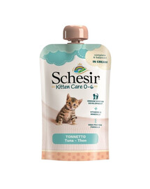 SCHESIR Kitten Care tuno pasta 10x150 g drėgnas maistas kačiukams