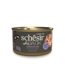 SCHESIR After Dark Vištiena sultinyje su antis 12x80 g drėgnas maistas katėms