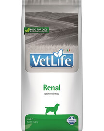 FARMINA Vet Life Renal Dog 12 kg šunų maistas, skirtas šunims, sergantiems inkstų ligomis + 3 x FARMINA Vet Life Dental Treat Renal Mini 60 g (7 vnt) NEMOKAMAI !