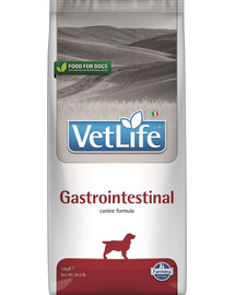 FARMINA Vet Life Gastrointestinal Dog 12 kg šunų ėdalas, skirtas šunims su virškinimo sutrikimais + 3 x FARMINA Vet Life Dental Treat Gastrointestinal Mini 60 g (7 vnt.) NEMOKAMAI!