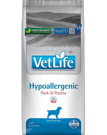 FARMINA Vet Life Hypoallergenic Pork Potato suaugusiems šunims 12kg + 3 x FARMINA Vet Life Dental Treat Hypoallergenic Pork Medium/Maxi 100 g (7 vnt.) NEMOMKAMAI!