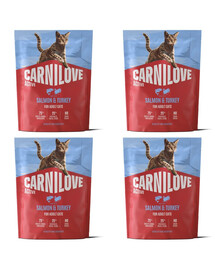 CARNILOVE Active Cat Salmon and Turkey Adult 4x400 g łosoś i indyk, dla wszystkich kotów dorosłych