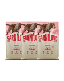 CARNILOVE True Fresh Dog Turkey Adult 3x4 kg sucha karma ze świeżym indykiem dla dorosłych psów