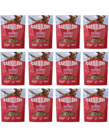 CARNILOVE Dog Soft Snack Sardines 12x200g miękkie przysmaki z sardynką dla dorosłych psów