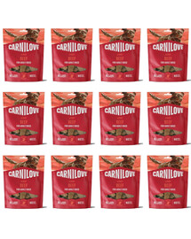 CARNILOVE Dog Jerky Beef Fillet 12x100g skanėstai su jautiena suaugusiems šunims