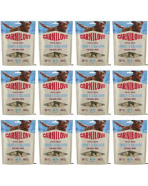 CARNILOVE Dog Freeze Dried Turkey and Salmon 12x60g liofilizowane przysmaki z indykiem i łososiem dla psów