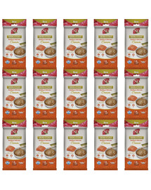 FARMINA N&D QUINOA Skin & Coat Healthy & Delicious Cream su lašiša katėms 15x60 g