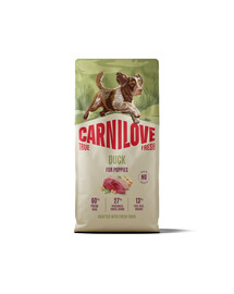 CARNILOVE True Fresh Dog Duck Puppies 2 x 12 kg – sausas pašaras su šviežia antiena šuniukams