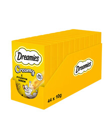 DREAMIES Creamy karma uzupełniająca z pysznym serem dla kota 11 x 4x10 g