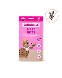 SANABELLE Meat Bites Chicken 55g świeży filet z kurczaka, bezzbożowy przysmak dla psa