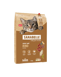 SANABELLE Classic Adult with Beef 10 kg sucha karma z wołowiną dla dorosłych kotów