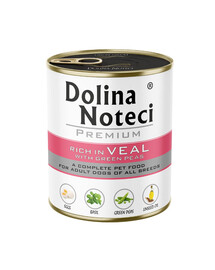 DOLINA NOTECI Premium veršienos su žaliaisiais žirneliais 12 x 800 g