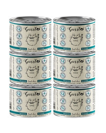 GUSSTO Fresh Deer 6x200 g świeży jeleń, monoproteinowa mokra karma dla kotów
