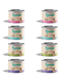 KATIDO Mix 8x200 g pilnavertis šlapias maistas katėms