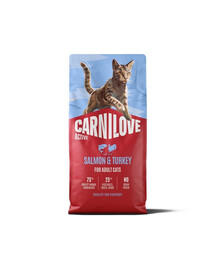 CARNILOVE Active Cat Salmon and Turkey Adult 6 kg łosoś i indyk, dla wszystkich kotów dorosłych