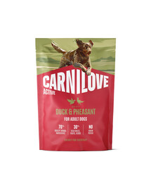 CARNILOVE Active Dog Duck and Pheasant Adult 1,5 kg kaczka i bażant, dla dorosłych psów