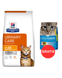 HILL'S Prescripition Diet Feline c/d Multicare dla kotów 8 kg + żwirek dla kotów 6 kg GRATIS