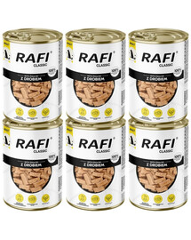 RAFI Classic Drób w sosie 6x1240 g mokra karma dla psów wszystkich ras