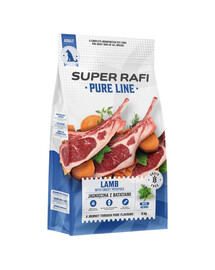SUPER RAFI Pure Line Jagnięcina z batatami 9 kg karma sucha dla psów