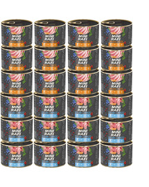 RAFI Mini Mix smaków z kaczką i jagnięciną 24x185g dla psów małych ras