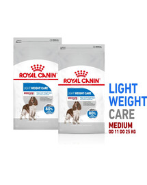 ROYAL CANIN CCN Medium Light Weight Care 2x12 kg Sausas maistas suaugusiems vidutinių veislių šunims, linkusiems priaugti svorio