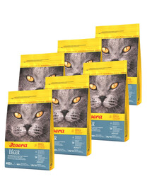 JOSERA Cat Leger dla kotów mało aktywnych i po kastracji 6x400 g