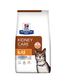 HILL'S Prescription Diet Feline k/d Kidney Care 2 x 8 kg dietinis sausas pašaras katėms, skirtas inkstų funkcijai palaikyti