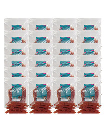CHRUP&GO Džiovintos antienos krūtinėlės juostelės, 24 × 500 g – skanėstas šunims
