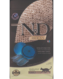 N&D Ocean Cat adult herring and orange śledź i pomarańcza 5 kg