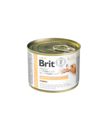 BRIT Veterinary Diet Grain Free Hepatic 6x200 g kalakutiena su žaliaisiais žirneliais šunims, sergantiems kepenų ligomis