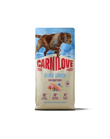 CARNILOVE True Fresh Dog Fish and Turkey Adult 12 kg sucha karma świeża ryba i indyk dla dorosłych psów