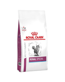 ROYAL CANIN Cat renal special 2x4 kg sausas kačių pašaras, skirtas naudoti esant lėtiniam arba ūmiam inkstų nepakankamumui