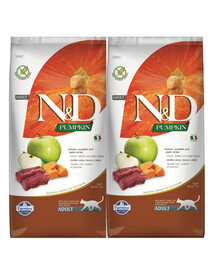 FARMINA N&D Pumpkin Cat vension & apple 2x5 kg
