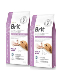 BRIT Veterinary Diets Dog Ultra-Hypoallergenic 2x12 kg – hipoalerginis maistas šunims
