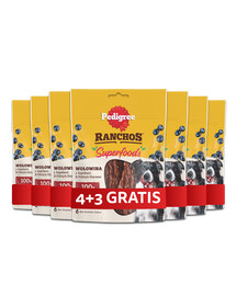 PEDIGREE Ranchos Superfoods z wołowiną, jagodami i pełnym ziarnem 7 x 70g