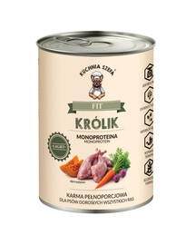KUCHNIA SZEFA Fit Królik 400 g niskotłuszczowa, monoproteinowa karma dla psów wszystkich ras