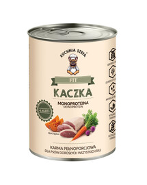 KUCHNIA SZEFA Fit Kaczka 400 g niskotłuszczowa, monoproteinowa karma dla psów wszystkich ras