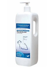 Francodex White Coat šampūnas šunims su baltu kailiu 1 l