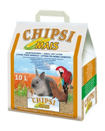 JRS Chipsi mais 10l/4.5kg - podestélka z kukuřičnéch klasů pro hlodavce