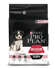 PURINA Pro Plan Medium Puppy Sensitive Skin OptiDerma Łosoś 3 kg