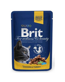 BRIT Premium konservai katėms Chicken&Turkey 100g