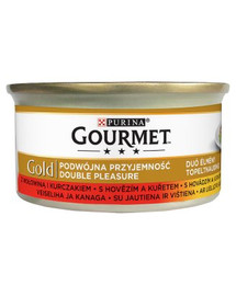 GOURMET Gold konservai su jautiena ir vištiena 85 g