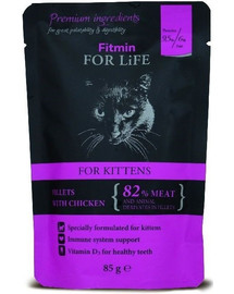FITMIN Cat For Life pouch kitten chicken 85 g