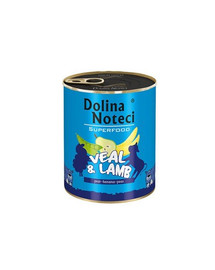 DOLINA NOTECI Premium SuperFood su veršiena ir ėriena 6 x 800 g