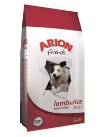 Arion Friends Lamb & Rice Multi-Vital sausas šunų maistas 13 kg + 2 kg DOVANA